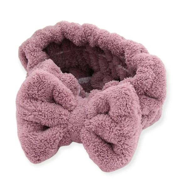 Bow Fleece Spa Headband - Picture 2 of 3